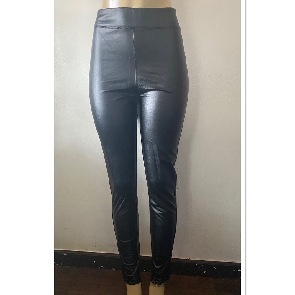 Faux Leather Black Leggings